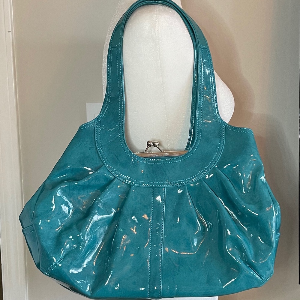 Naturalizer - Teal Patent Leather Bag